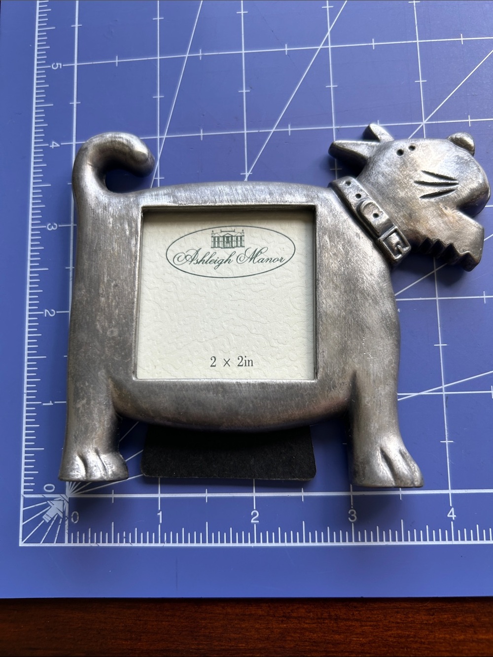 Ashleigh Manor 2x2 folk picture frame heavy weight in metallic silver finish